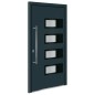 vidaXL Haustür Anthrazit 110x210 cm Aluminium und PVC vidaXL Haustür Anthrazit 110x210 cm Aluminium und PVC