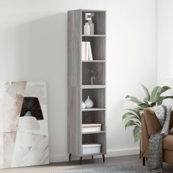 vidaXL Highboard Grau Sonoma 34,5x32,5x180 cm Holzwerkstoff