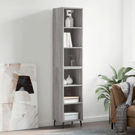 vidaXL Highboard Grau Sonoma 34,5x32,5x180 cm Holzwerkstoff