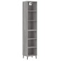 vidaXL Highboard Grau Sonoma 34,5x32,5x180 cm Holzwerkstoff vidaXL Highboard Grau Sonoma 34,5x32,5x180 cm Holzwerkstoff