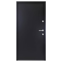 vidaXL Haustür Anthrazit 90x200 cm Aluminium