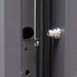 vidaXL Haustür Anthrazit 90x200 cm Aluminium