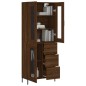 Highboard Braun Eichen-Optik 69,5x34x180 cm Holzwerkstoff Highboard Braun Eichen-Optik 69,5x34x180 cm Holzwerkstoff