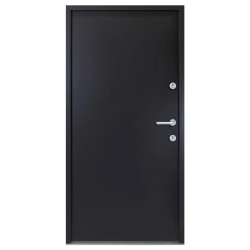 vidaXL Haustür Anthrazit 90x200 cm Aluminium