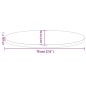 Tischplatte 70x35x2,5 cm Massivholz Kiefer Oval Tischplatte 70x35x2,5 cm Massivholz Kiefer Oval
