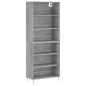 vidaXL Highboard Grau Sonoma 69,5x32,5x180 cm Holzwerkstoff vidaXL Highboard Grau Sonoma 69,5x32,5x180 cm Holzwerkstoff