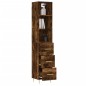 vidaXL Highboard Räuchereiche 34,5x34x180 cm Holzwerkstoff vidaXL Highboard Räuchereiche 34,5x34x180 cm Holzwerkstoff