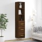 vidaXL Highboard Braun Eichen-Optik 34,5x34x180 cm Holzwerkstoff vidaXL Highboard Braun Eichen-Optik 34,5x34x180 cm Holzwerkstoff
