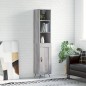 vidaXL Highboard Grau Sonoma 34,5x34x180 cm Holzwerkstoff vidaXL Highboard Grau Sonoma 34,5x34x180 cm Holzwerkstoff