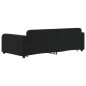vidaXL Tagesbett Ausziehbar mit Schubladen Schwarz 100x200 cm Samt vidaXL Tagesbett Ausziehbar mit Schubladen Schwarz 100x200 cm Samt