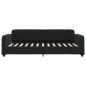vidaXL Tagesbett Ausziehbar mit Schubladen Schwarz 100x200 cm Samt vidaXL Tagesbett Ausziehbar mit Schubladen Schwarz 100x200 cm Samt
