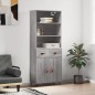 vidaXL Highboard Grau Sonoma 69,5x34x180 cm Holzwerkstoff vidaXL Highboard Grau Sonoma 69,5x34x180 cm Holzwerkstoff