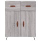 vidaXL Highboard Grau Sonoma 69,5x34x180 cm Holzwerkstoff vidaXL Highboard Grau Sonoma 69,5x34x180 cm Holzwerkstoff