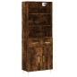 vidaXL Highboard Räuchereiche 69,5x34x180 cm Holzwerkstoff vidaXL Highboard Räuchereiche 69,5x34x180 cm Holzwerkstoff