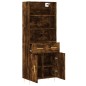 vidaXL Highboard Räuchereiche 69,5x34x180 cm Holzwerkstoff vidaXL Highboard Räuchereiche 69,5x34x180 cm Holzwerkstoff