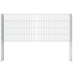 vidaXL Zaunpfosten 10 Stk. Silbern 140 cm Verzinkter Stahl