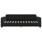 vidaXL Tagesbett Ausziehbar mit Schubladen Schwarz 80x200 cm Samt vidaXL Tagesbett Ausziehbar mit Schubladen Schwarz 80x200 cm Samt