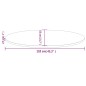 Tischplatte 110x55x2,5 cm Massivholz Kiefer Oval Tischplatte 110x55x2,5 cm Massivholz Kiefer Oval