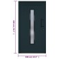 vidaXL Haustür Anthrazit 108x200 cm PVC vidaXL Haustür Anthrazit 108x200 cm PVC