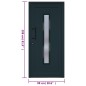 vidaXL Haustür Anthrazit 98x208 cm PVC vidaXL Haustür Anthrazit 98x208 cm PVC