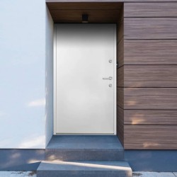 vidaXL Haustür Weiß 110x207,5 cm Aluminium