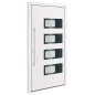 vidaXL Haustür Weiß 100x200 cm Aluminium und PVC vidaXL Haustür Weiß 100x200 cm Aluminium und PVC
