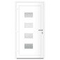 vidaXL Haustür Weiß 100x200 cm Aluminium und PVC vidaXL Haustür Weiß 100x200 cm Aluminium und PVC