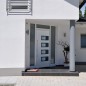 vidaXL Haustür Weiß 110x210 cm Aluminium und PVC vidaXL Haustür Weiß 110x210 cm Aluminium und PVC