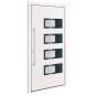 vidaXL Haustür Weiß 110x210 cm Aluminium und PVC vidaXL Haustür Weiß 110x210 cm Aluminium und PVC