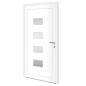 vidaXL Haustür Weiß 110x210 cm Aluminium und PVC vidaXL Haustür Weiß 110x210 cm Aluminium und PVC