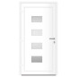 vidaXL Haustür Weiß 110x210 cm Aluminium und PVC vidaXL Haustür Weiß 110x210 cm Aluminium und PVC