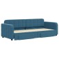 vidaXL Tagesbett Ausziehbar mit Schubladen Blau 80x200 cm Samt vidaXL Tagesbett Ausziehbar mit Schubladen Blau 80x200 cm Samt