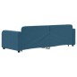 vidaXL Tagesbett Ausziehbar mit Schubladen Blau 80x200 cm Samt vidaXL Tagesbett Ausziehbar mit Schubladen Blau 80x200 cm Samt