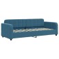 vidaXL Tagesbett Ausziehbar mit Schubladen Blau 80x200 cm Samt vidaXL Tagesbett Ausziehbar mit Schubladen Blau 80x200 cm Samt
