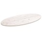 Tischplatte Weiß 100x50x2,5 cm Massivholz Kiefer Oval Tischplatte Weiß 100x50x2,5 cm Massivholz Kiefer Oval