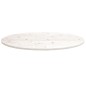 Tischplatte Weiß 100x50x2,5 cm Massivholz Kiefer Oval Tischplatte Weiß 100x50x2,5 cm Massivholz Kiefer Oval