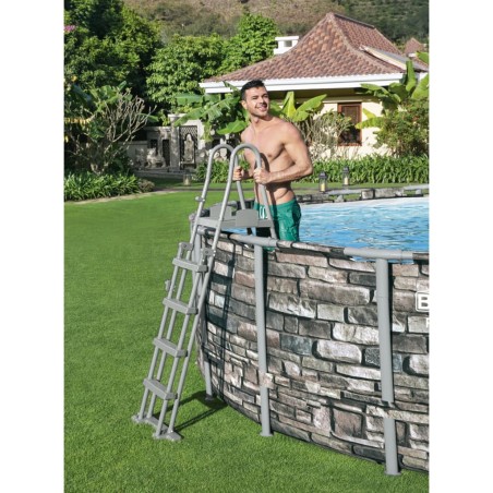 Bestway Pool-Sicherheitsleiter mit 4 Stufen Flowclear 132 cm