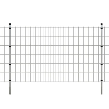 vidaXL Zaunpfosten 20 Stk. Silbern 170 cm Verzinkter Stahl