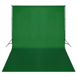 vidaXL Fotohintergrund-System 500 x 300 cm Grün