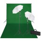 vidaXL Fotostudio-Set mit Grünem Hintergrund 600×300 & Leuchten vidaXL Fotostudio-Set mit Grünem Hintergrund 600×300 & Leuchten