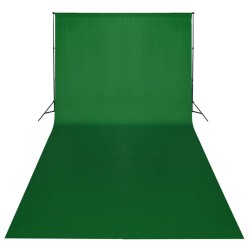 vidaXL Fotostudio-Set mit Grünem Hintergrund 600×300 & Leuchten 