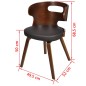 vidaXL Esszimmerstühle 6 Stk. Braun Kunstleder vidaXL Esszimmerstühle 6 Stk. Braun Kunstleder