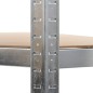 vidaXL Lagerregale mit 5 Böden 2 Stk. Silbern Stahl & Holzwerkstoff vidaXL Lagerregale mit 5 Böden 2 Stk. Silbern Stahl & Holzwerkstoff