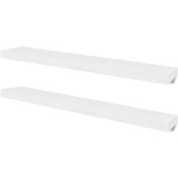 vidaXL Wandregale 4 Stk. Weiß 100 cm
