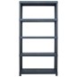 vidaXL Lagerregale 2 Stk. Schwarz 250 kg 80 x 40 x 180 cm Kunststoff vidaXL Lagerregale 2 Stk. Schwarz 250 kg 80 x 40 x 180 cm Kunststoff