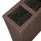 vidaXL Garten-Hochbeet mit 4 Töpfen 2 Stk. Poly Rattan Braun vidaXL Garten-Hochbeet mit 4 Töpfen 2 Stk. Poly Rattan Braun
