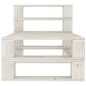 vidaXL Garten-Palettensofa 3-Sitzer Weiß Holz vidaXL Garten-Palettensofa 3-Sitzer Weiß Holz