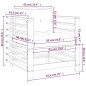vidaXL Gartenstühle mit Kissen 2 Stk. Massivholz Kiefer vidaXL Gartenstühle mit Kissen 2 Stk. Massivholz Kiefer