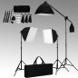 vidaXL Fotostudio-Set mit Softbox-Leuchten und Hintergrund vidaXL Fotostudio-Set mit Softbox-Leuchten und Hintergrund