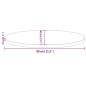 Tischplatte 80x40x2,5 cm Massivholz Kiefer Oval Tischplatte 80x40x2,5 cm Massivholz Kiefer Oval